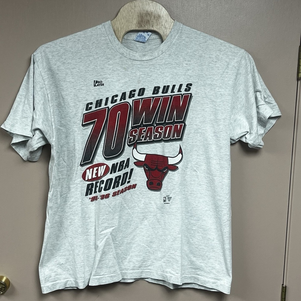Chicago Bulls Shirt Men XXL Vintage 1996 Y2K Record 70 Win Season Single Stitch